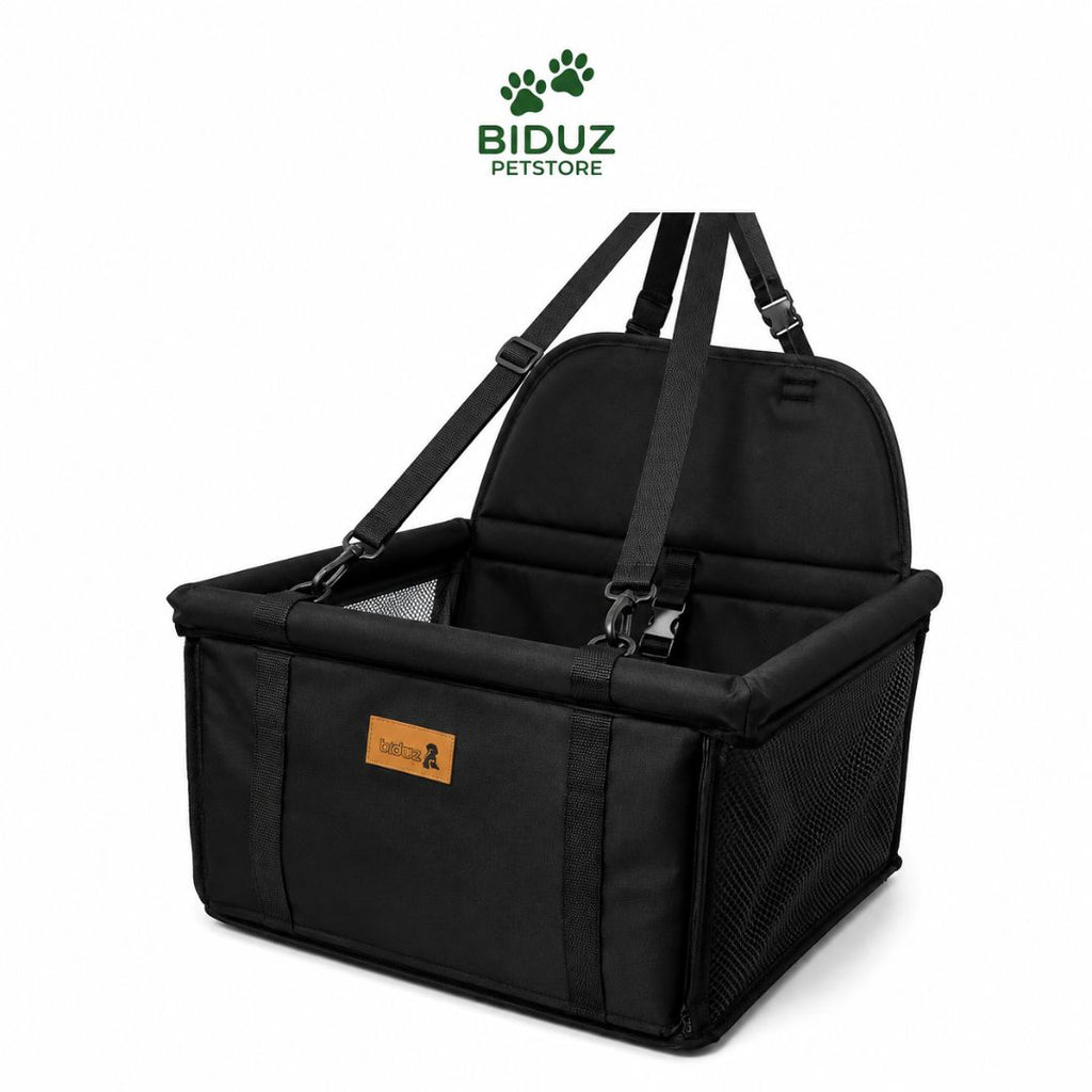 Cadeirinha Pet para Carro com Fixação – Assento de Transporte para Cães e Gatos