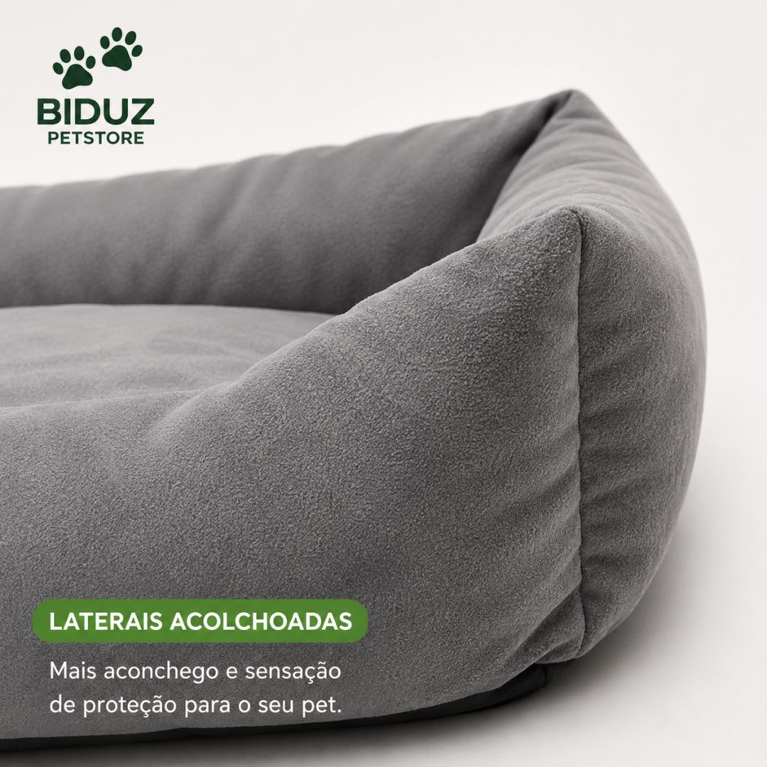 Cama Pet com Fundo Impermeável | Caminha Aconchegante para Cães e Gatos | 50x50 e 80x60
