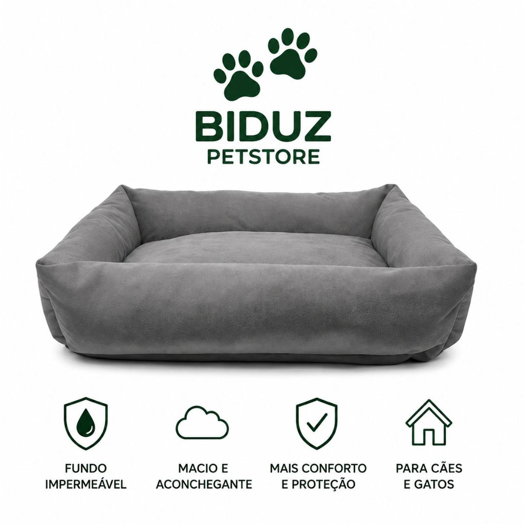 Cama Pet com Fundo Impermeável | Caminha Aconchegante para Cães e Gatos | 50x50 e 80x60