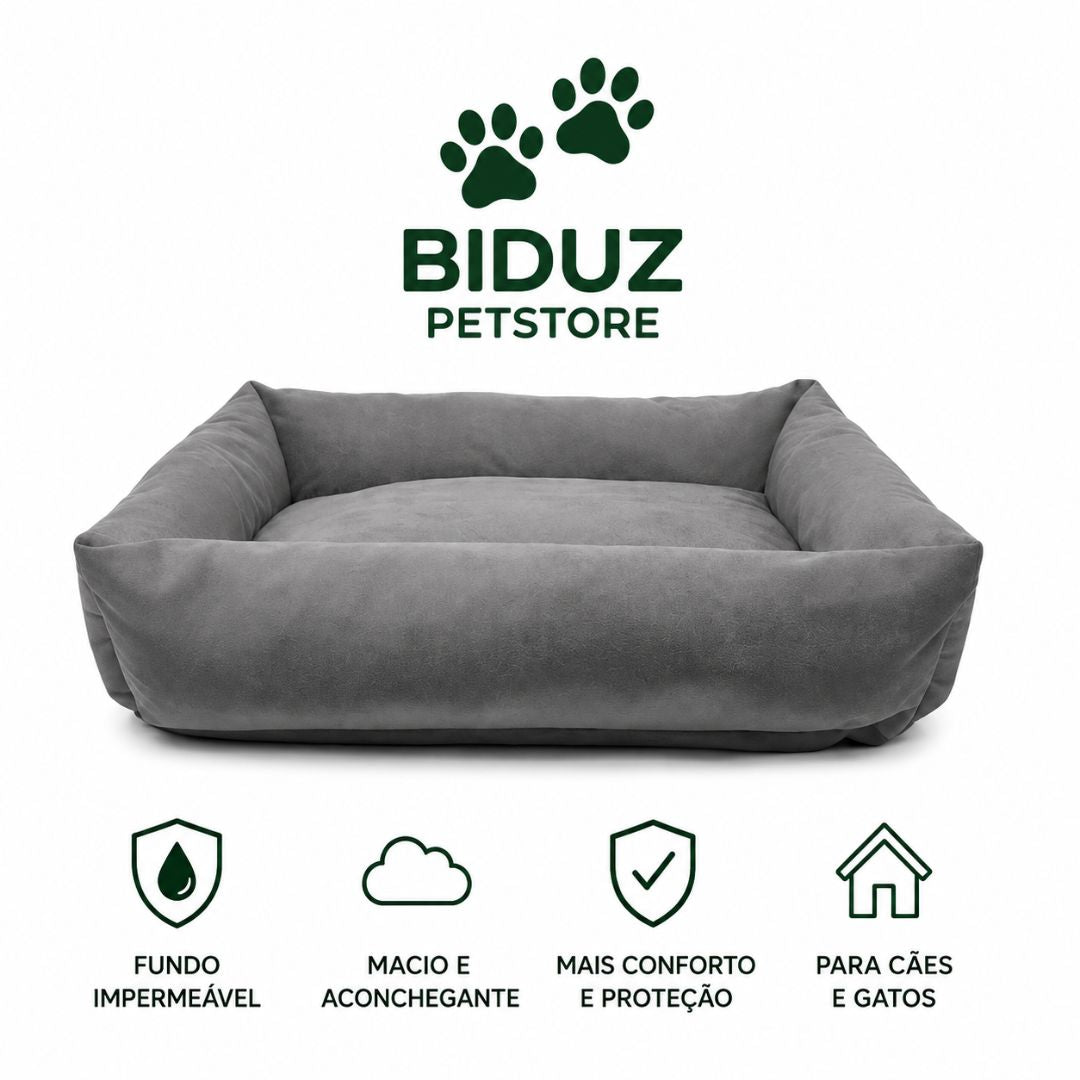 Cama Pet com Fundo Impermeável | Caminha Aconchegante para Cães e Gatos | 50x50 e 80x60