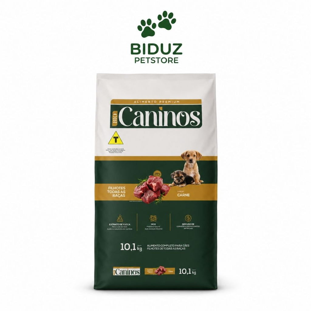 Ração Canino's Premium Filhotes Sabor Carne 10,1 kg – 28% de Proteína