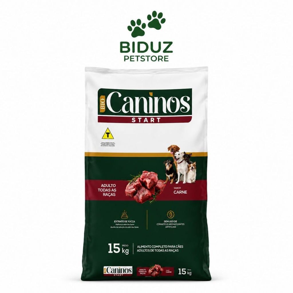 Ração Canino's Start Adulto Sabor Carne 15 kg – 18% de Proteína
